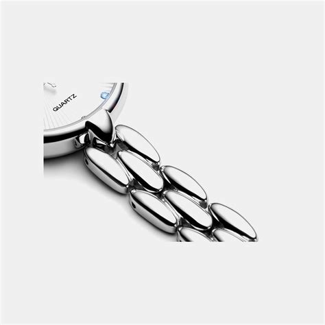 Essence Women Quartz Silver Dial Analog Stainless Steel Watch A3788.51 ...