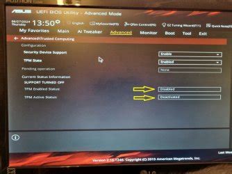 Activate TPM Module 的图像结果
