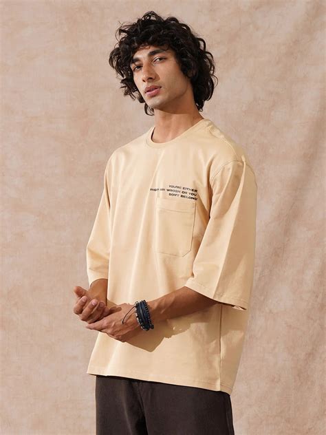 Buy Oversized T Shirt Online | Relaxed & Comfort Oversized T Shirt Men ...