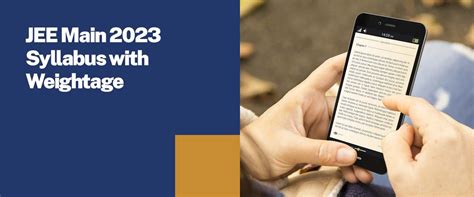 JEE Main 2023 Syllabus with Weightage - Syllabus & Marks Weightage ...