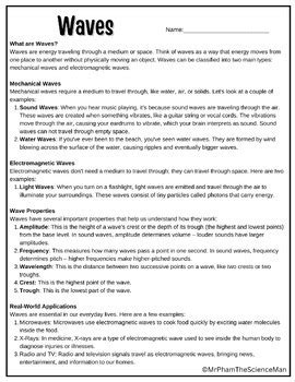 Image result for Wave Lesson Questions