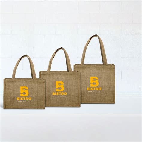 Printed Jute Bags Combo | VistaPrint