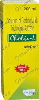 Choliv L Sugar Free Bottle Of 200ml Syrup: Uses, Side Effects, Price ...