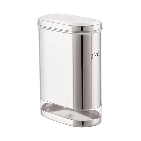 Buy JVL Stainless Steel Kitchen Storage Container, Capsule Shape Galaxy ...