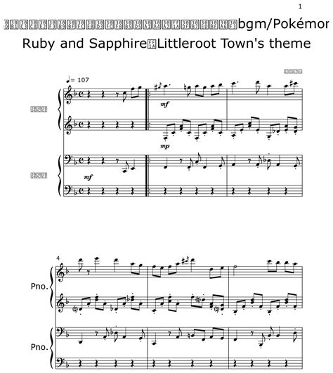 ポケットモンスタールビー・サファイア：ミシロタウンbgm/Pokémon Ruby and Sapphire：Littleroot Town ...