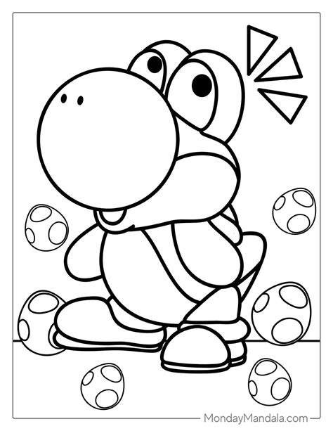 41 Yoshi Coloring Pages (Free PDF Printables)