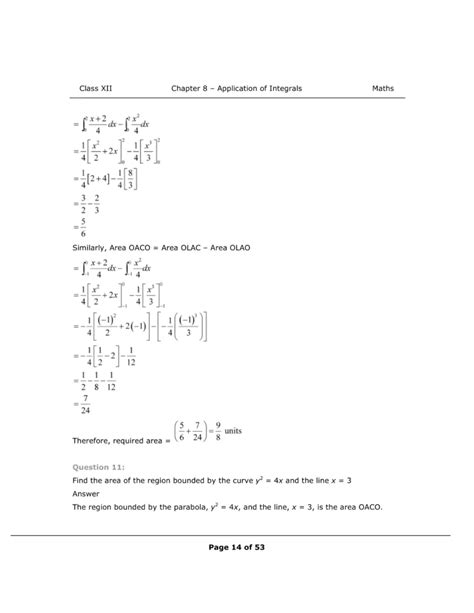 NCERT Class 12 Maths Chapter 8 Exercise 8.1 Solutions - eSaral