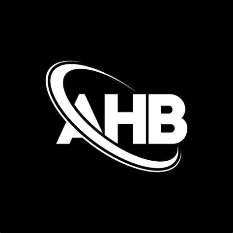 Logo AHB lettera AHB lettera logo design iniziali AHB logo collegato ...