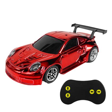 Toy Car RC Tesla Roadster in 1:64 Scale, Remote-Control Vehicle with Controller & USB Cable ...