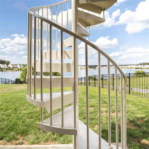 Aluminum Spiral Staircase Kits Create A Stylish Outdoor Space With A