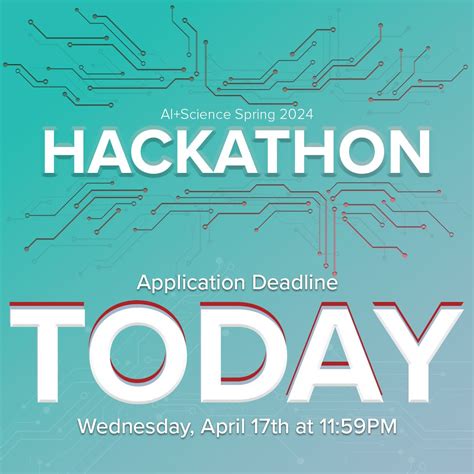 Today is the deadline for applications to the Spring 2024 AI+Science ...
