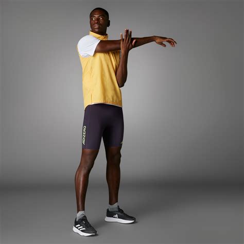 adidas Adizero Running Short Leggings - Purple | Free Shipping with adiClub