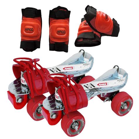 Jonex Tenacity Zinc Plated Roller Skates with Elbow and Knee Guard ...
