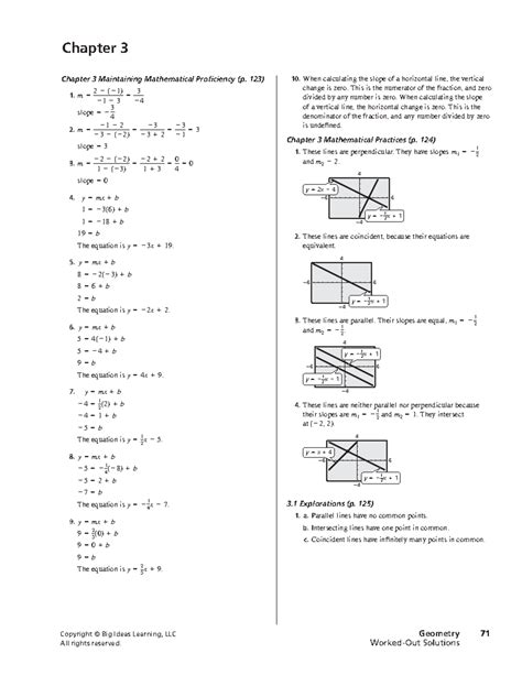 Bigideas geometry chapter 3 answers - Copyright © Big Ideas Learning ...
