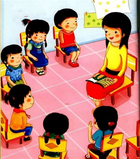 幼儿园老师给小朋友讲故事高清图片下载-正版图片501739146-摄图网