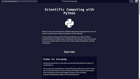 Image result for Scientific Computing with Python Freecodecamp Certificate