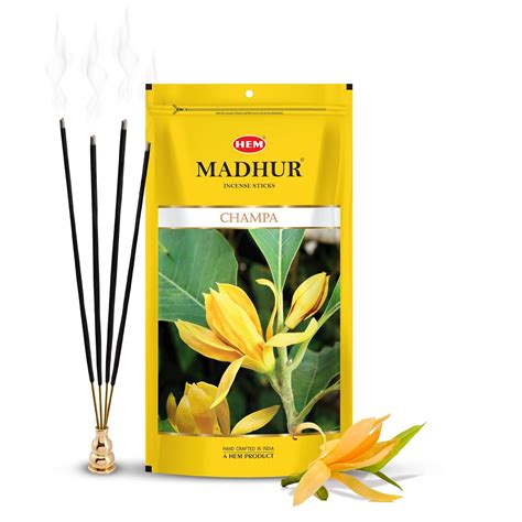 HEM Madhur Champa Incense Sticks | Agarbatti | Exotic Champa Aroma for ...