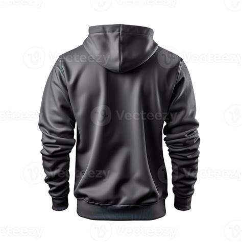 dark grey hoodie back side isolated on transparent background 50704339 PNG