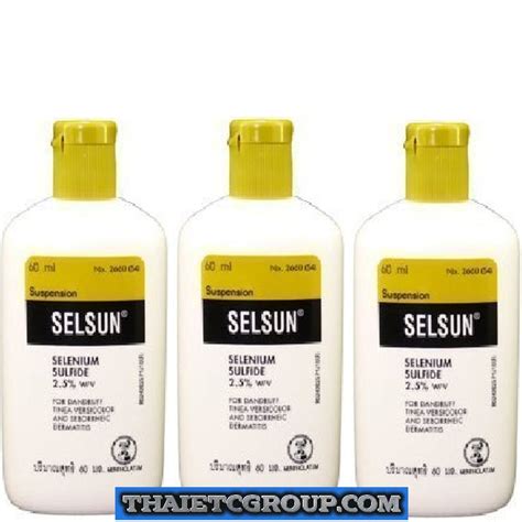 3x 60ml SELSUN ANTI-DANDRUFF TREATMENT SHAMPOO SELENIUM SULFIDE TINEA ...