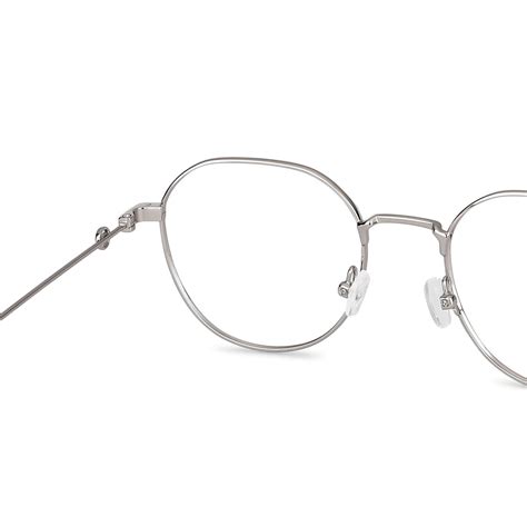 Silver Brown White Full Rim Geometric Vincent Chase SLEEK STEEL VC ...