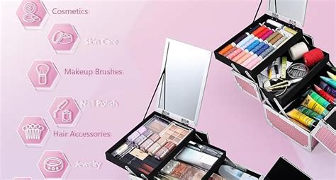 Handcuffs Makeup Train Case Cosmetic Box Portable Makeup Case Organizer ...