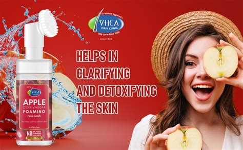 VHCA Apple Cider Vinegar Foaming Face wash - Paraben, Sulfate, Silicon ...