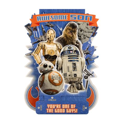 Buy Birthday Card for Son from Hallmark - Star Wars Super Card 'Good ...