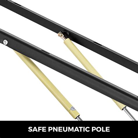 Happybuy Pair of 4FT Pneumatic Mechanism Heavy Duty Gas Spring Kit for ...