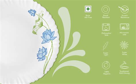 Cello Opalware Dazzle Series Red Rose Fantasy Dinner Set, 57Pcs | Opal ...