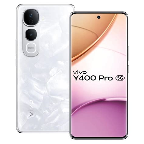 vivo Y400 Pro 5G (Freestyle White, 8GB RAM, 256GB Storage) with No Cost ...