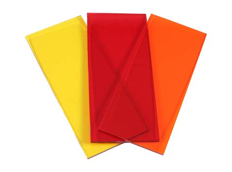 Hot Colors Transparent Glass Block Assortment