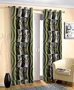 Exporthub 2 Piece Fancy Blackout Modern Polyetser Eyelet Long Window ...