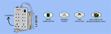 HiLEX Heavy Duty 16A 3000W Power Strip with Overload Switch 3 ...