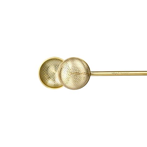 VĀYU Brewcraft Brass Premium Tea Infuser | Rust-Resistant Golden Tea ...