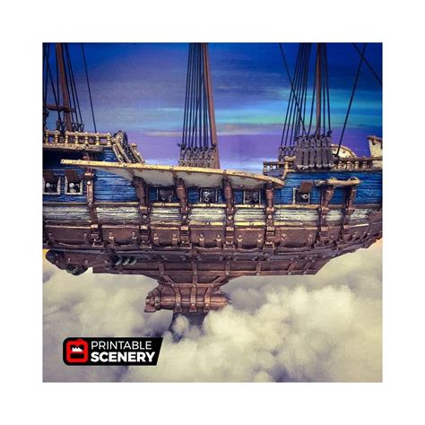 Flying Frigate Ship DND Terrain 28mm for Dungeons | Ubuy India