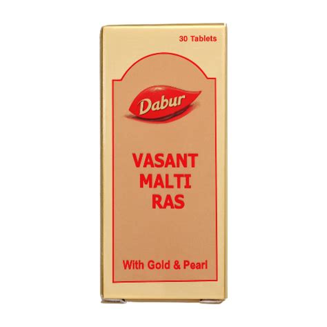 Dabur Vasant Malti Ras With Gold & Pearl - 30 Tablets – MeriPharmacy