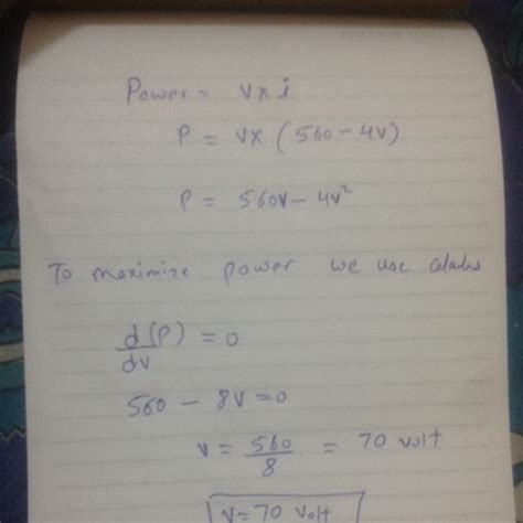 The dc power source for arc welding has the characteristic 4v + i = 560 ...