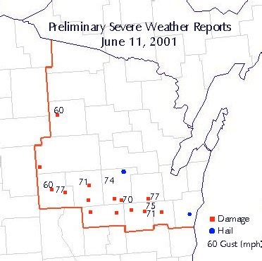 June 11, 2001 Severe Thunderstorms