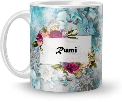 Beautum Name Rumi Printed White Ceramic (350)ml Model No:BTNAMXYZ018103 ...