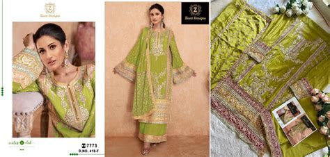 418F Ziaaz Designs Pakistani Readymade Suits – Heriska