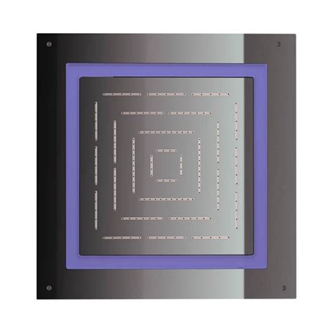 Jaquar Single Flow Overhead Showers OHS-BCH-1679 - Black Chrome on ...