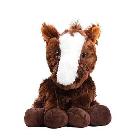 Weighted and Warmable Cuddly Horse Stuffed Animal Anxiety Plushie ...