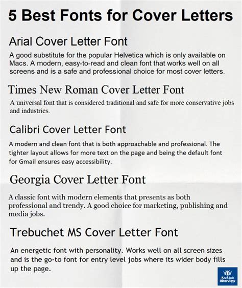 formal letter font size