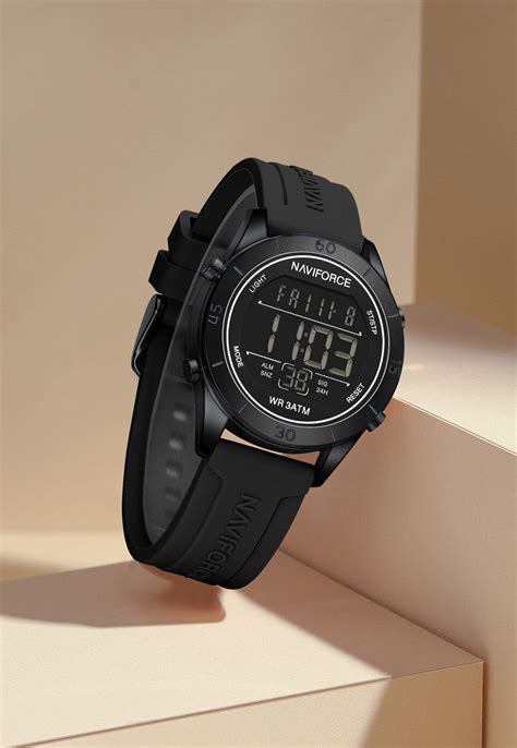 NF5054 Black Multifunctional LCD display Digital Watch – Alix Store