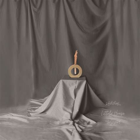Grey Solid Color 3x6 Meter Cotton Cloth Backdrop – Littolo House