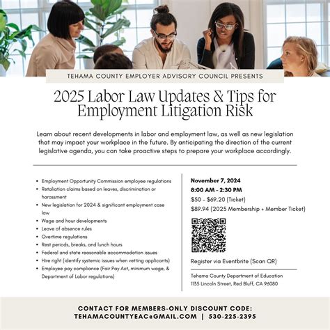 2025 Labor Law Updates and Tips, Tehama County Department Of Education ...