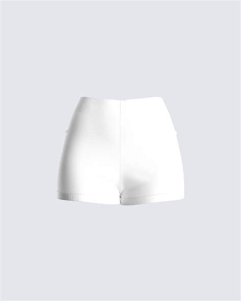 Bella Peekaboo Biker Shorts | White biker shorts, Biker shorts, Teenage ...