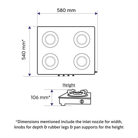 Buy Glen 4 Burner LPG Gas Stove 1040 GT XL | High Flame Brass