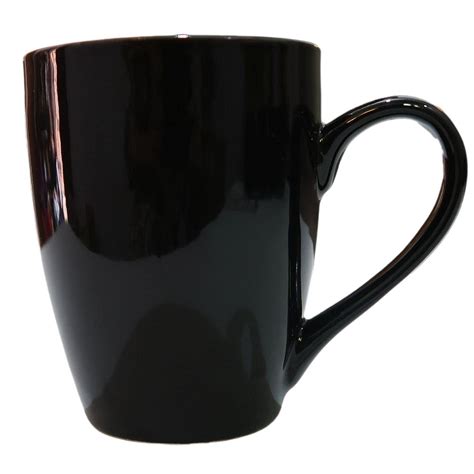 Buy DIVYAKALAA Glossy Black Ceramic Coffee/Milk/Tea Mug (300 ML) | Gift ...