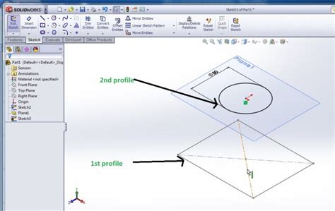 Solidworks Lofted Boss/Base 的图像结果